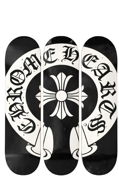 Chrome Hearts Skateboard (Set) 3 Pcs