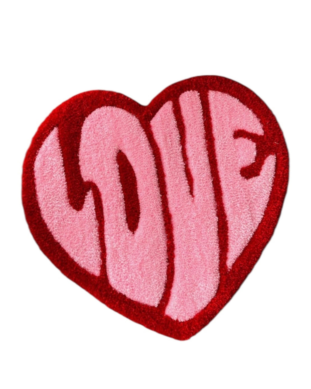 "LOVE" Heart Custom Logo Rug