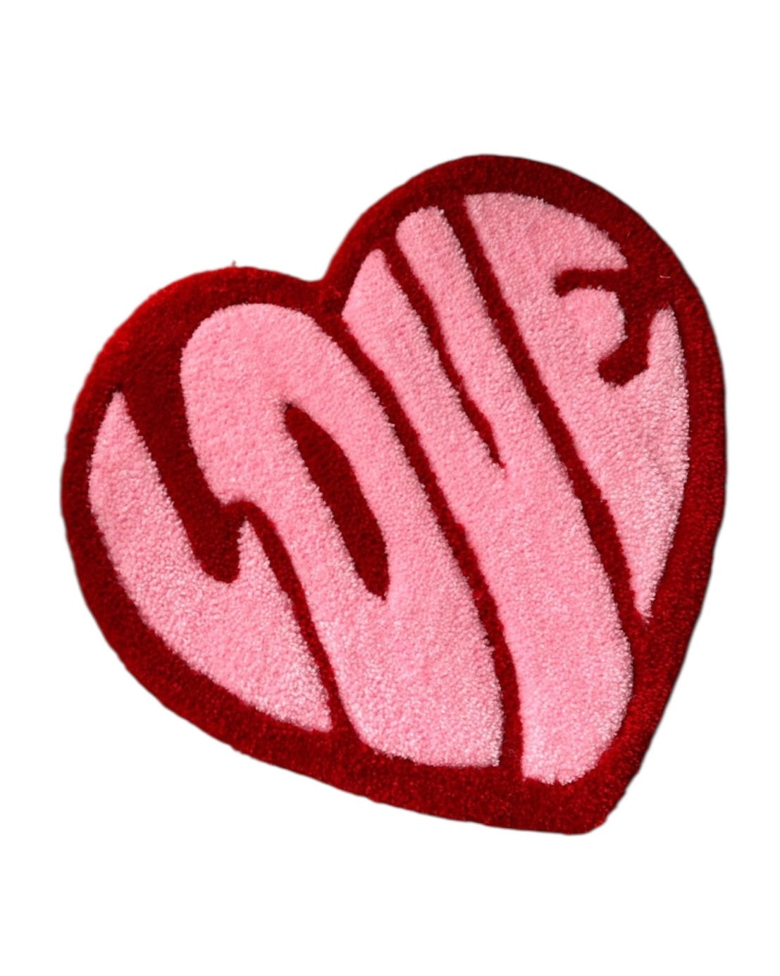 "LOVE" Heart Custom Logo Rug