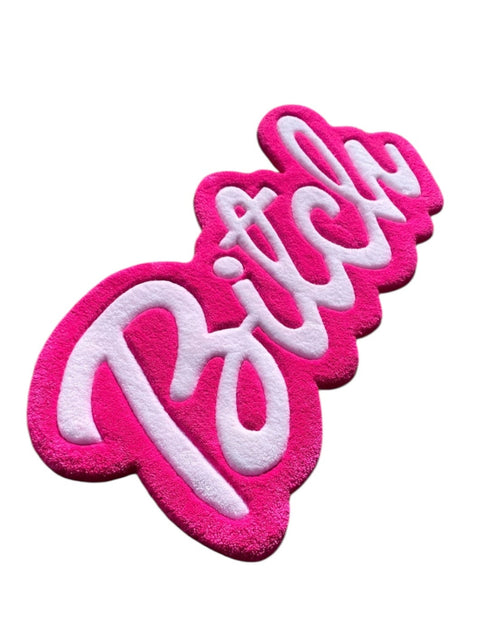 "Bitch" Custom Logo Rug