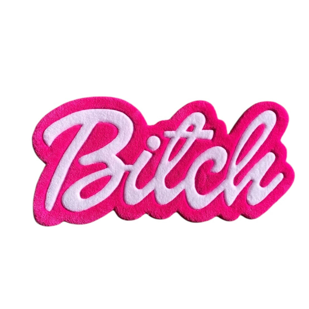 "Bitch" Custom Logo Rug